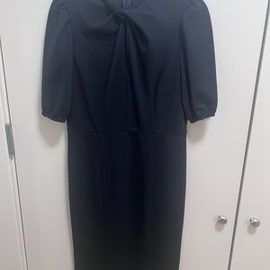 Elegant Black Dress - Donna Morgan Black Sheath Dress Sz 8